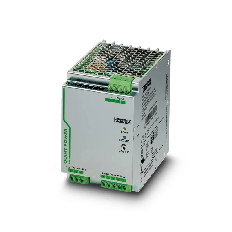 Phoenix Contact QUINT POWER Switched Mode DIN Rail Power Supply 264V AC Input 56V DC, 10 A Output, 480 W 2866682