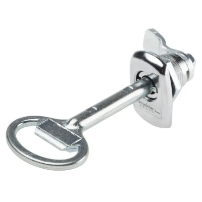 Schneider Electric Zamak Lock Cabinet Lock Key Unlock Chrome Finish IP66 NSYSTDNCSX