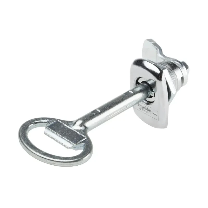 Schneider Electric Zamak Lock Cabinet Lock Key Unlock Chrome Finish IP66 NSYSTDNCSX