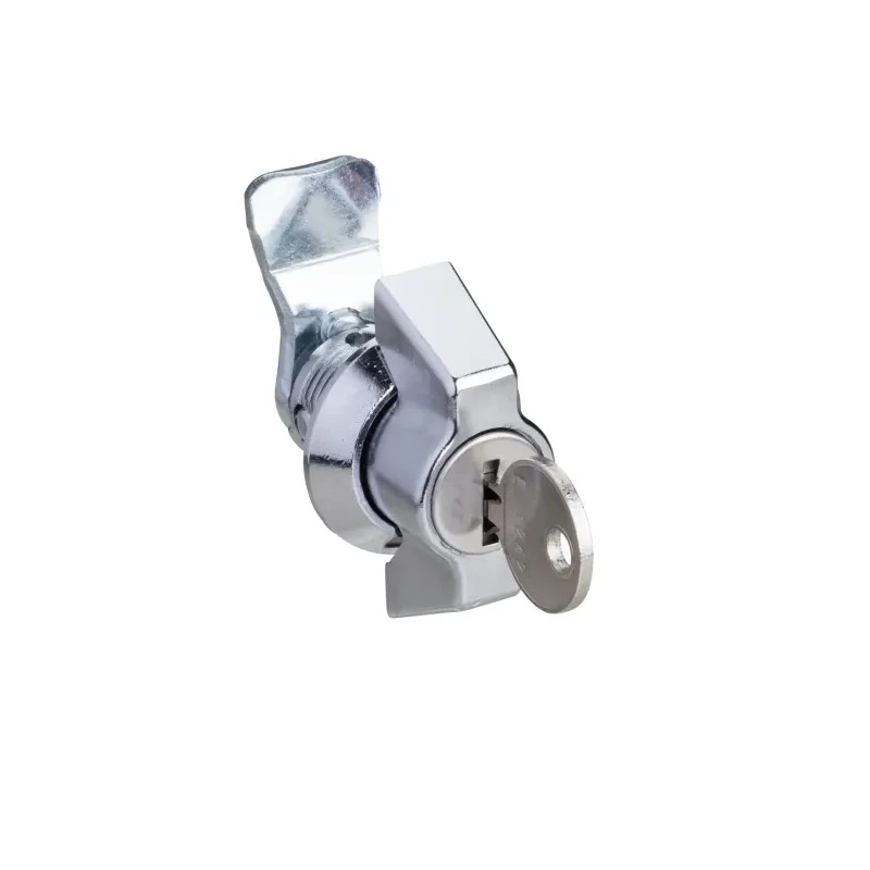 Schneider Electric Zamak Lock Cabinet Lock Key Unlock Chrome Finish IP66 NSYSTDNCSX