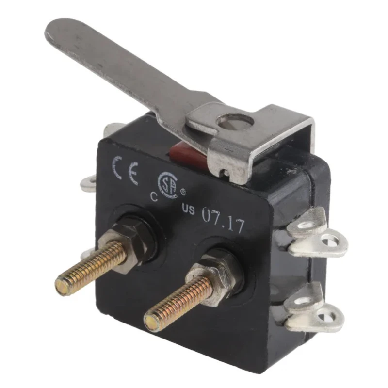 RS PRO Lever Micro Switch, Solder Terminal, 10A, 250 V AC, DPST Configuration, IP40, 19.2mm Length, Model 797-2555