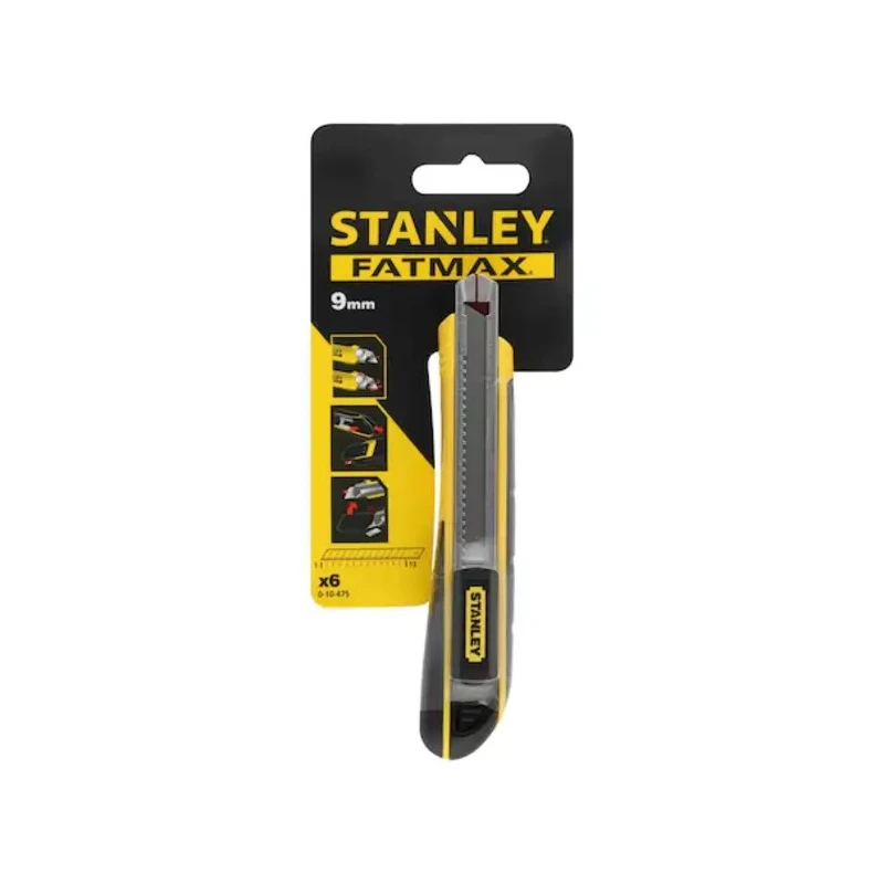 Stanley Safety Knife with Snap-off Blade Retractable 9.5mm Blade Width 0-10-475