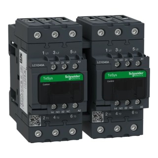 Schneider Electric LC2D Contactor, 110V AC Coil, 3-Pole, 40 A, 8.5 kW Power Rating, 3 NO Contacts, 690V AC LC2D40AFE7