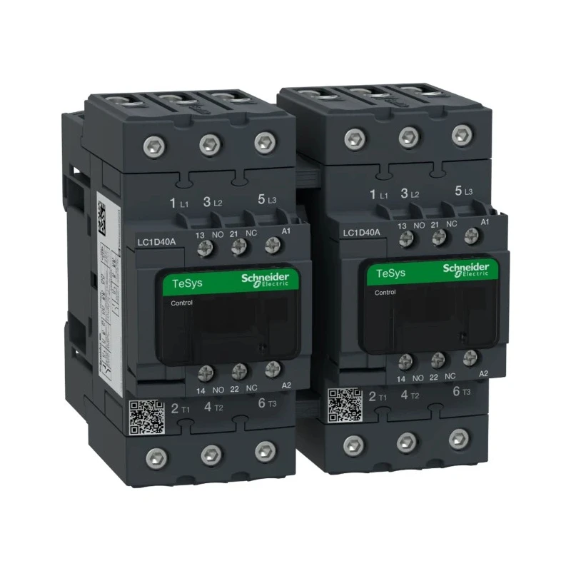 Schneider Electric LC2D Contactor, 110V AC Coil, 3-Pole, 40 A, 8.5 kW Power Rating, 3 NO Contacts, 690V AC LC2D40AFE7