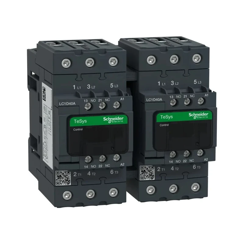 Schneider Electric LC2D Contactor, 110V AC Coil, 3-Pole, 40 A, 8.5 kW Power Rating, 3 NO Contacts, 690V AC LC2D40AFE7