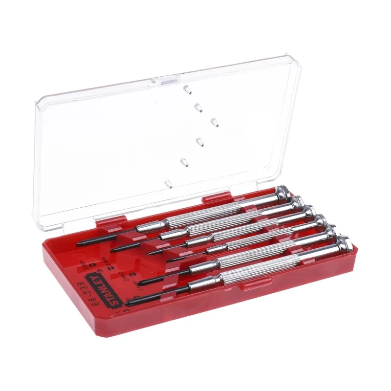 Stanley Precision Screwdriver Set, Pozidriv Tip, 6 Pieces 1-66-039