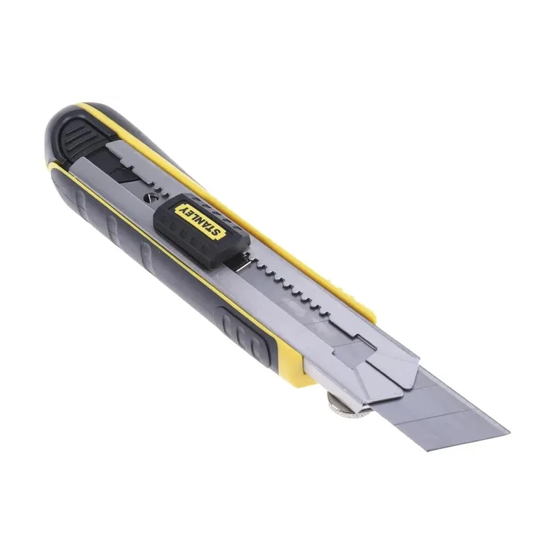 Stanley Safety Knife with Snap-off Blade Retractable 25mm Blade Width 4 Blades 0-10-486