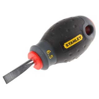 Stanley Stubby Screwdriver 30 mm Blade Insulated Soft Grip Handle Chrome Vanadium Steel 1-65-404
