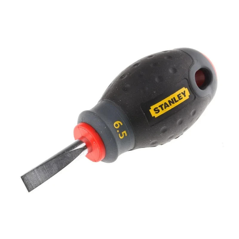 Stanley Stubby Screwdriver 30 mm Blade Insulated Soft Grip Handle Chrome Vanadium Steel 1-65-404