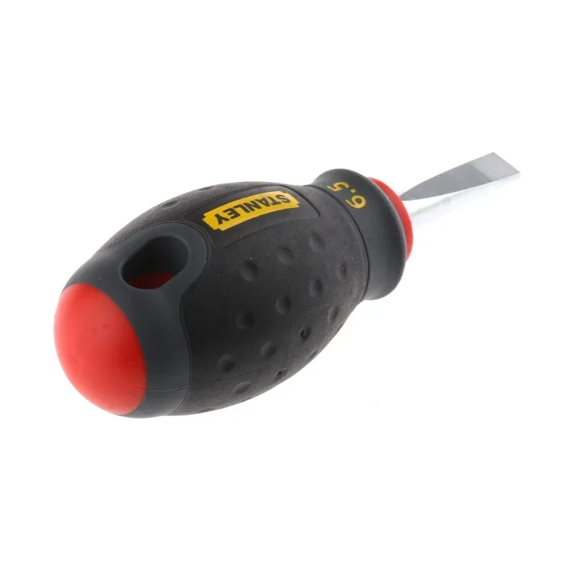 Stanley Stubby Screwdriver 30 mm Blade Insulated Soft Grip Handle Chrome Vanadium Steel 1-65-404