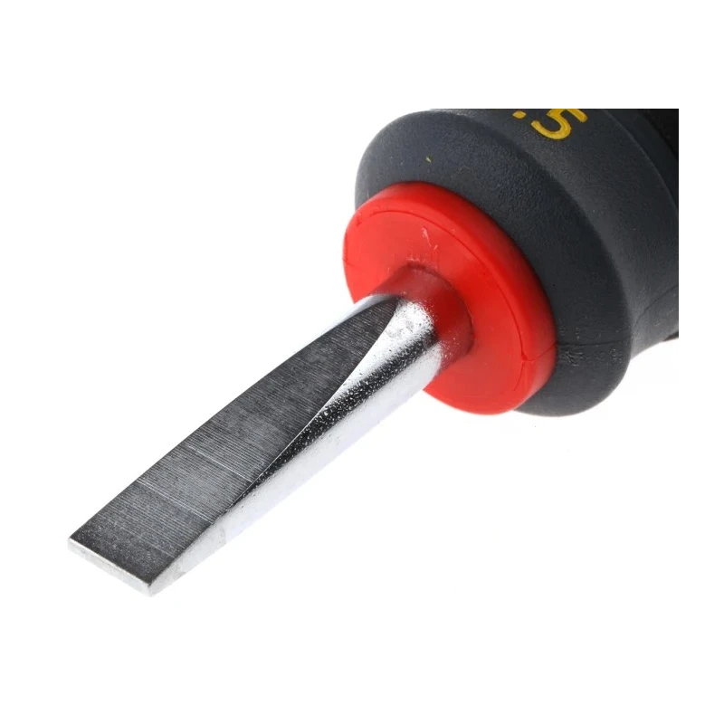 Stanley Stubby Screwdriver 30 mm Blade Insulated Soft Grip Handle Chrome Vanadium Steel 1-65-404