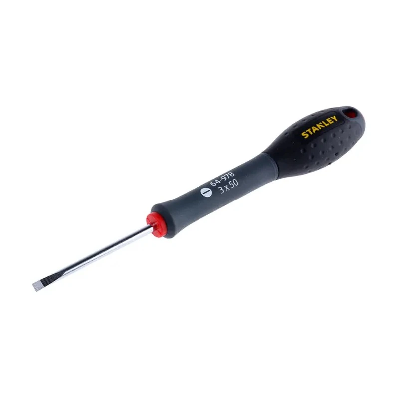 Stanley Standard Screwdriver with 50 mm Chrome Vanadium Steel Blade, Insulated Plastic Handle 1-64-978