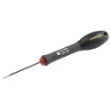 Stanley Slotted Screwdriver, 50 mm Blade, Insulated, Chrome Vanadium Steel Blade, Soft Grip Handle 1-65-006