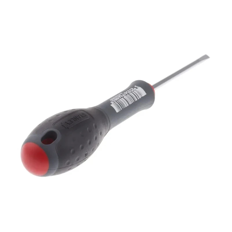 Stanley Standard Slotted Screwdriver with 75 mm Chrome Vanadium Steel Blade Insulated Soft Grip Handle 1-64-983