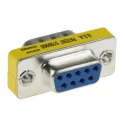 Switchcraft D-Sub Adapter 9-Way D-Sub Male to Female, DB9 Panel Mount, Gold over Nickel Contact Plating EHDB9MF