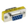 Switchcraft D-Sub Adapter 9-Way D-Sub Male to Female, DB9 Panel Mount, Gold over Nickel Contact Plating EHDB9MF