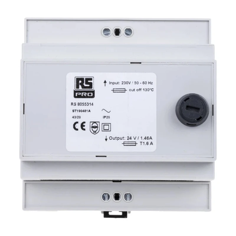 Legrand 35 VA DIN Rail Transformer, 230 V ac Primary, 24 V ac Secondary, IEC 61558-2-6 805-5314