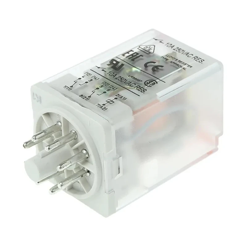 Relpol Power Relay with 230V AC Coil, 10A Switching Current, DPDT Contact Configuration, Silver Alloy R15-2012-23-5230-WTL