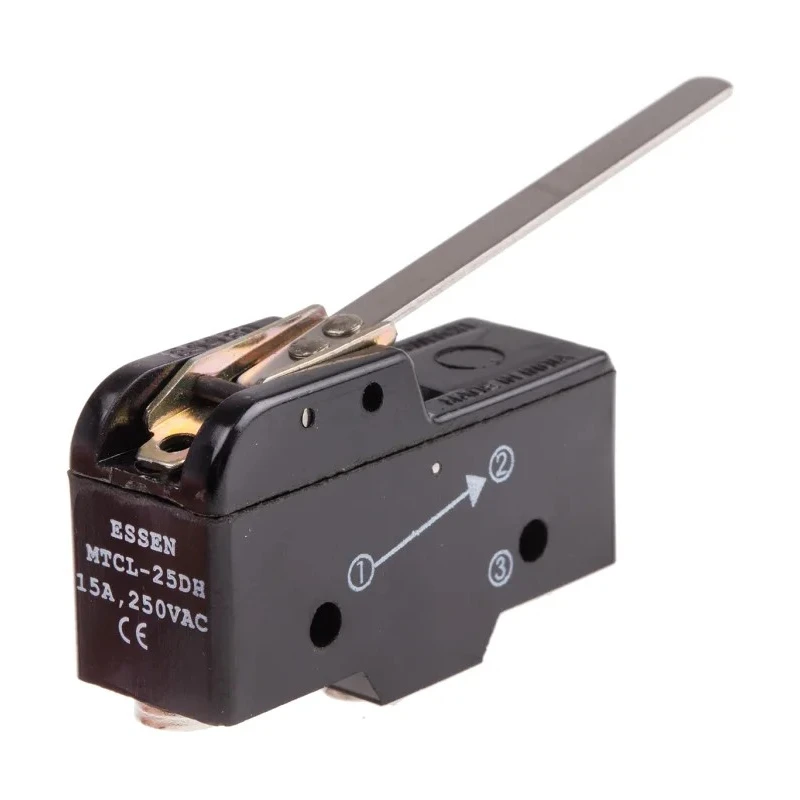 RS PRO Lever Micro Switch with Screw Terminal, 15A Contact Current, 250V AC/DC, SPCO, IP40 797-2511