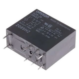 Omron PCB Power Relay 24V DC Coil Voltage 5A Switching Current DPDT G2R-24 DC24