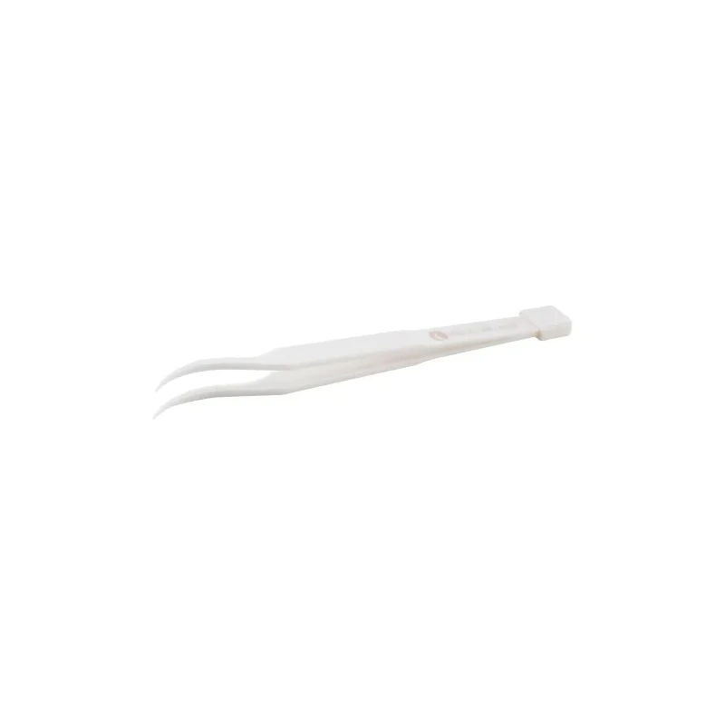 ideal-tek 125mm Ceramic Smooth Curved ESD Safe Tweezer 8507