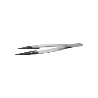 ideal-tek 130mm Stainless Steel, Plastic Fine ESD Safe Tweezer 259CF.SA