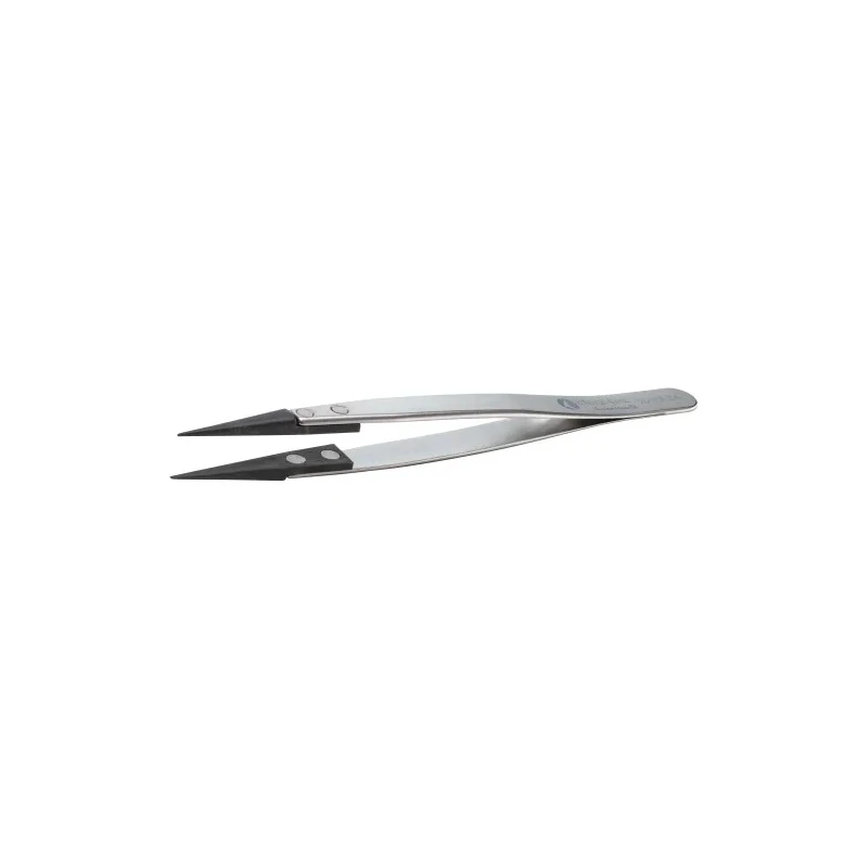 ideal-tek 130mm Stainless Steel, Plastic Fine ESD Safe Tweezer 259CF.SA