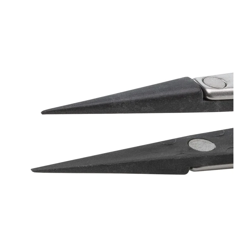 ideal-tek 130mm Stainless Steel, Plastic Fine ESD Safe Tweezer 259CF.SA