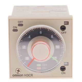 Omron H3CR Series DIN Rail Timer Relay, DPDT Contact, 48 V DC/24-48 V AC, 0.05 s to 300 h Multifunction 