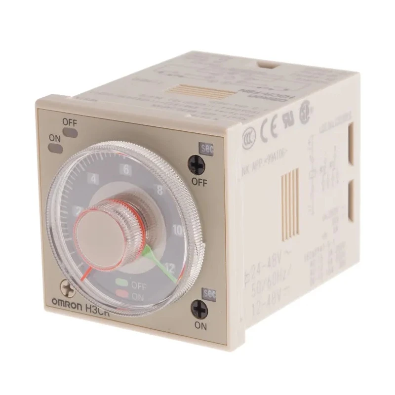 Omron H3CR Series DIN Rail Timer Relay, DPDT Contact, 48 V DC/24-48 V AC, 0.05 s to 300 h Multifunction 