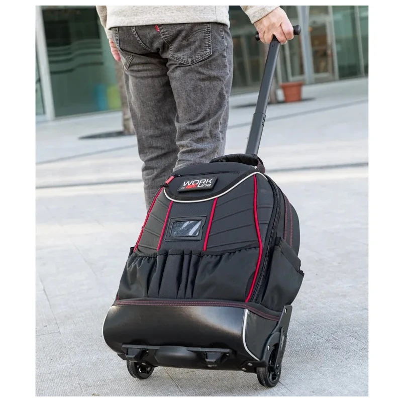 GT Line Fabric Wheeled Tool Bag with Shoulder Strap 340 mm x 150 mm x 440 mm TOOL TROLLEY 01