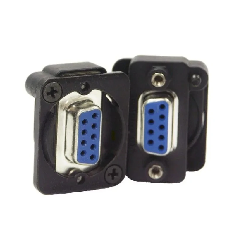 Switchcraft D-Sub Adapter 9-Way D-Sub Female to Female Panel Mount with Thumb Screw Coupling EHDB9FF