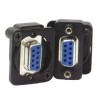Switchcraft D-Sub Adapter 9-Way D-Sub Female to Female Panel Mount with Thumb Screw Coupling EHDB9FF