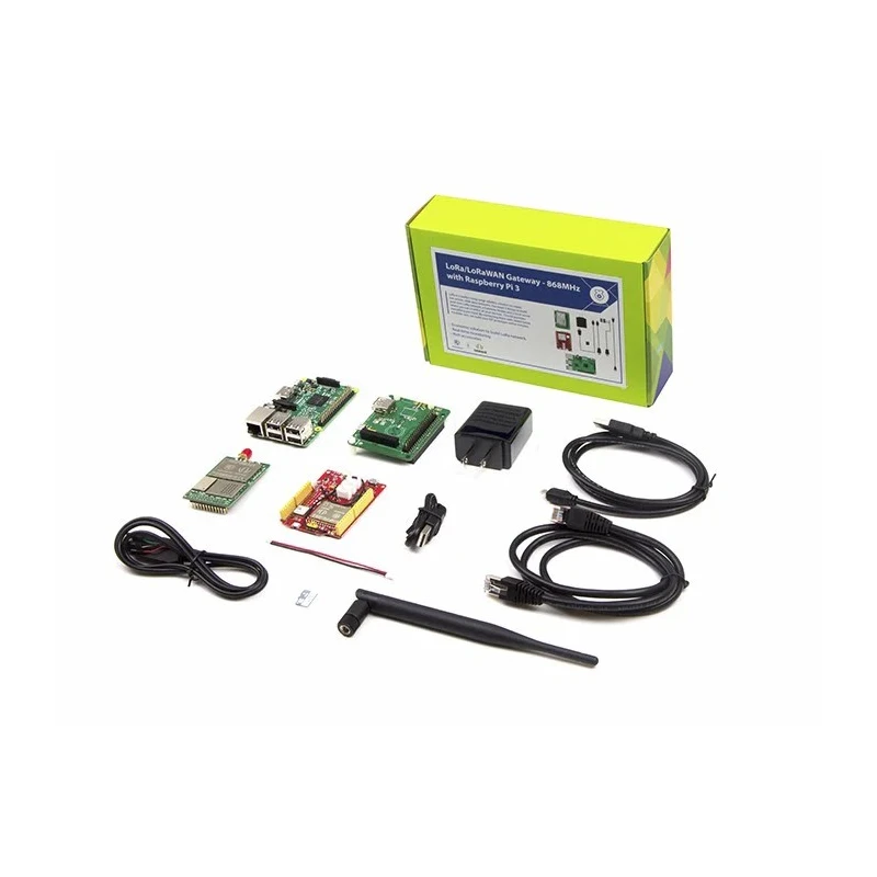 Seeed Studio LoRaWAN Gateway Kit with Raspberry Pi 3 Raspberry Pi Kit 1GB RAM RoHS Compliant 110060622