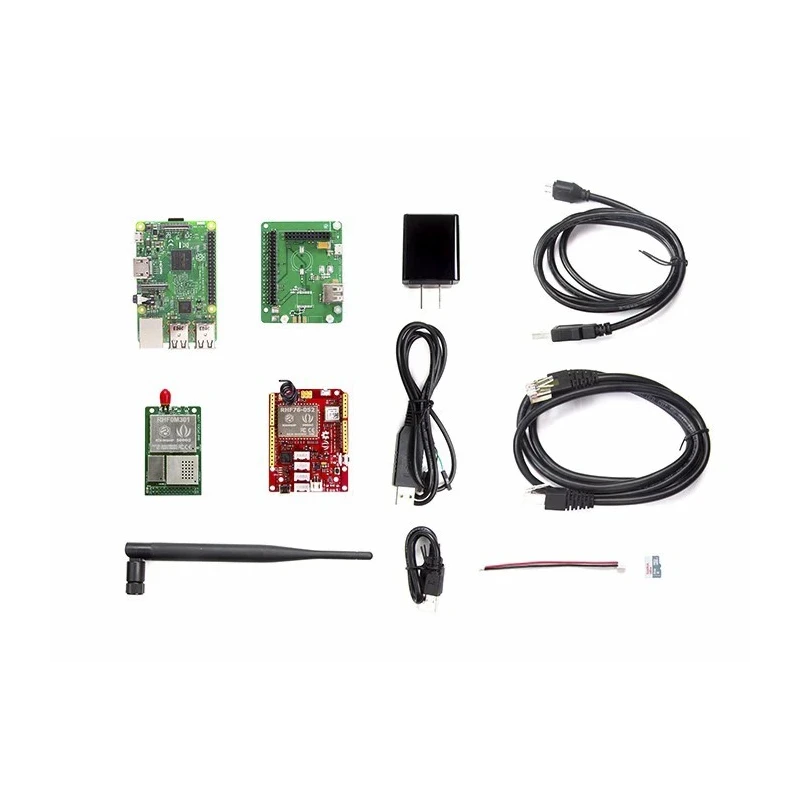 Seeed Studio LoRaWAN Gateway Kit with Raspberry Pi 3 Raspberry Pi Kit 1GB RAM RoHS Compliant 110060622