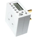 Timeguard 24 Hour/7 day Compact Plug in Electronic Timeswitch Digital Plug In Timer TG77 230V AC 13A SPDT Output