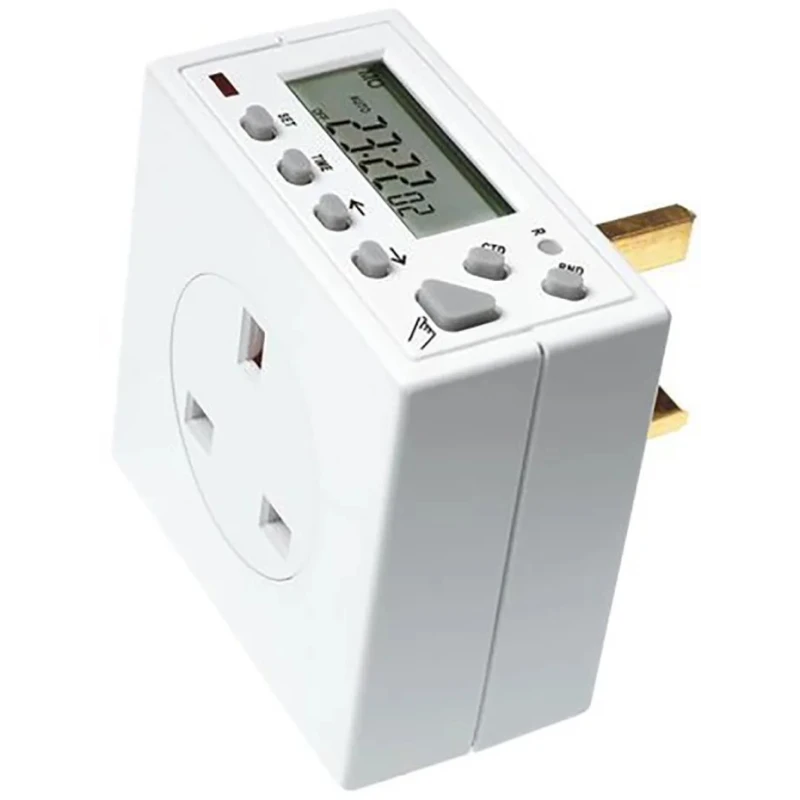 Timeguard 24 Hour/7 day Compact Plug in Electronic Timeswitch Digital Plug In Timer TG77 230V AC 13A SPDT Output