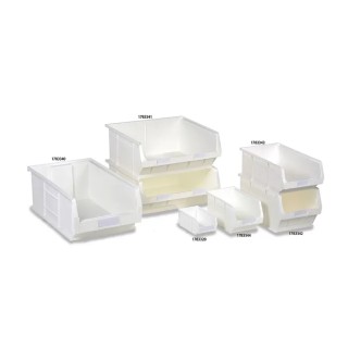 RS PRO 1.27L White Polypropylene Euro Containers, Stackable Storage Boxes 75 mm x 165 mm x 100 mm 178-3320