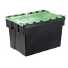 RS PRO 56L Green Polypropylene Attached Lid Container 600 mm x 400 mm x 310 mm 178-3372