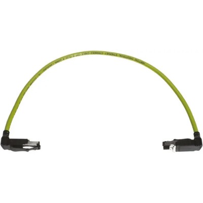 HARTING Cat5 Ethernet Cable 0.5 m Green RJ45 Male to RJ45 Male U/FTP PVC 09470304023