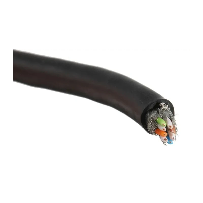 HARTING Shielded Screened Cat6 Ethernet Cable 100 m Black PVC 100V 6.9mm Outside Diameter Cat6 