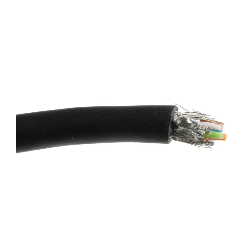 HARTING Shielded Screened Cat6 Ethernet Cable 100 m Black PVC 100V 6.9mm Outside Diameter Cat6 