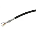 HARTING Shielded Screened Cat6 Ethernet Cable 100 m Black PVC 100V 6.9mm Outside Diameter Cat6 