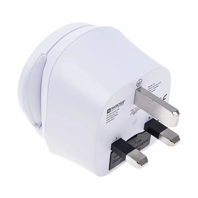 SKROSS Travel Adapter USA Europe China Australia Europe 13A 250V Type G Plug Adapter 220V-240V 821-1242