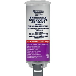 MG Chemicals Thermally Conductive Fast-Cure Two-Part Epoxy Adhesive 0.8 W/(m·K) Flame Retardant 8329TFF-50ML