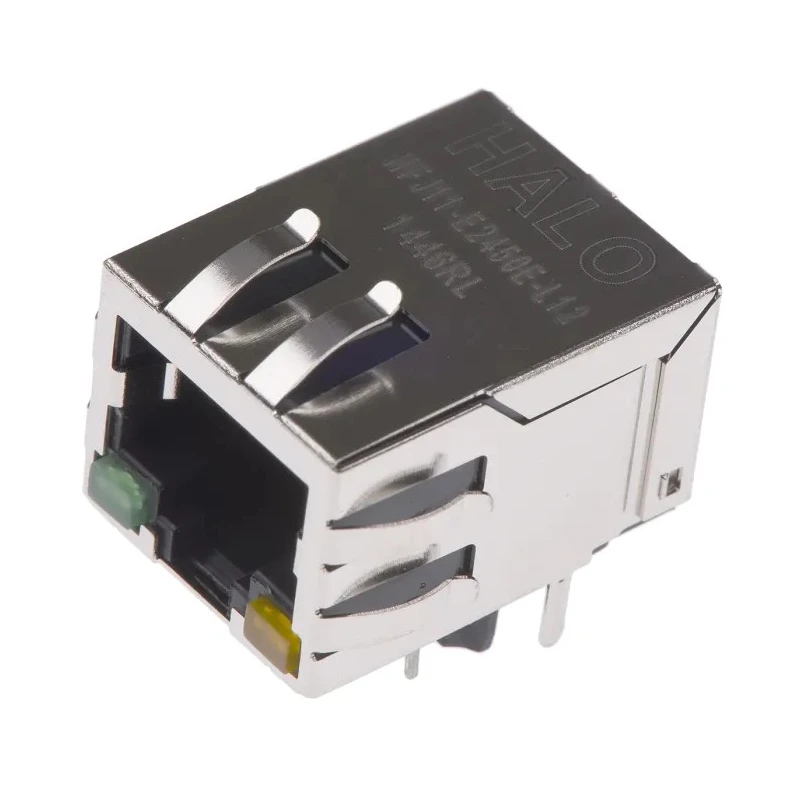 Halo Electronics FastJack Series RJ45 Connector Female PCB Right Angle 1 Port 8 Way RJ45