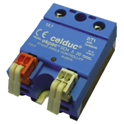 Celduc SO4 Series Solid State Relay 50 A Load 480 V ac Load DIN Rail Mount SO465420
