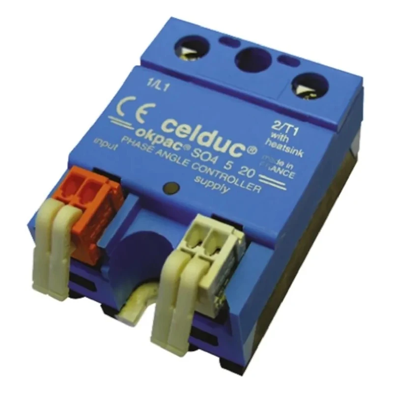 Celduc SO4 Series Solid State Relay 50 A Load 480 V ac Load DIN Rail Mount SO465420
