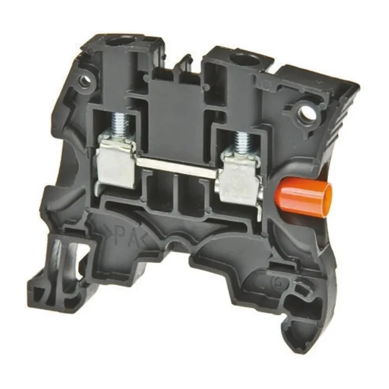 Entrelec ZS6 Series Feed Through Terminal Block Black, 6mm², 2-Level, Screw Termination, ATEX Certified 1SNK506066R0000