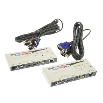 Roline KVM Extender 1 USB Extender Pair VGA over Catx, 1024 x 768 pixel Resolution, 150m Extension Distance 14.01.3249